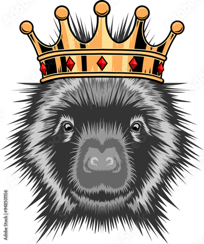 Porcupine Face Crown