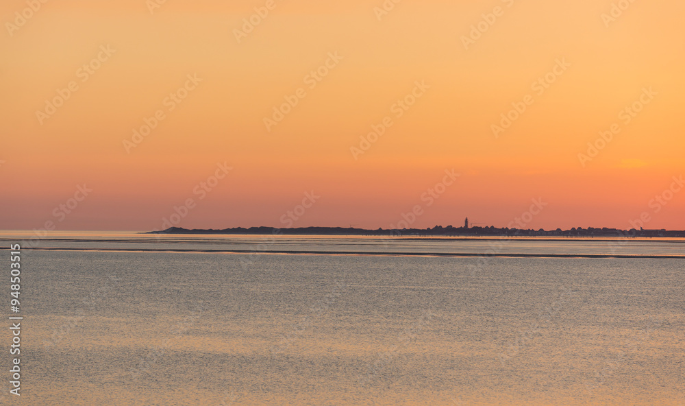 Sunset in Utersum on the island of Föhr Sunset in Utersum on the island of Föhr