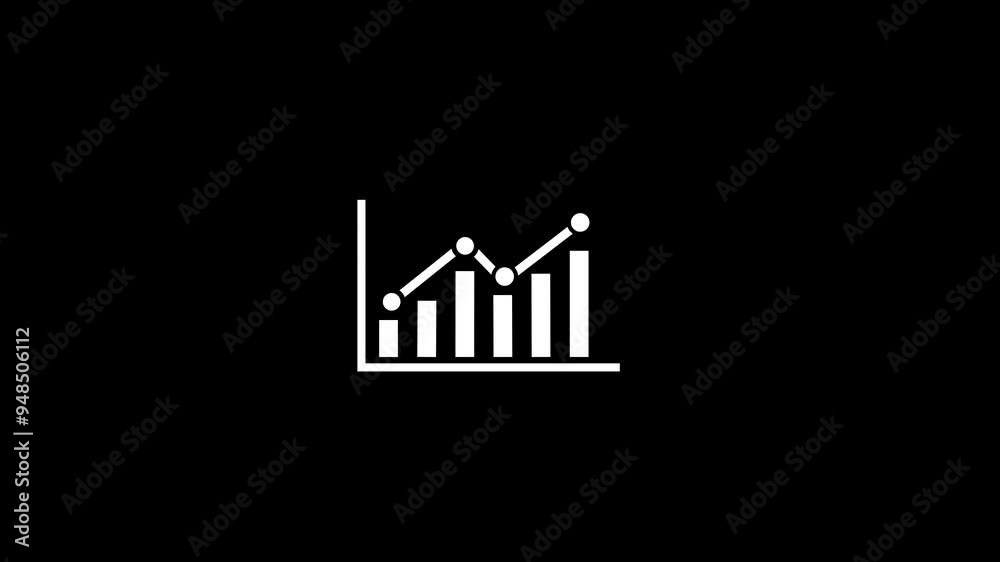 Business success graph animation,business increase graph Business success graph animation,business increase graph