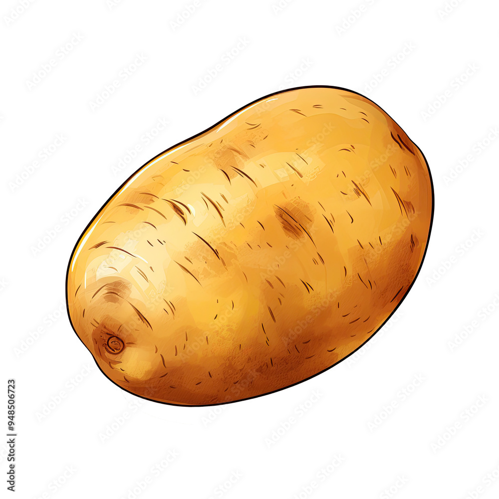 An illustration of a potato