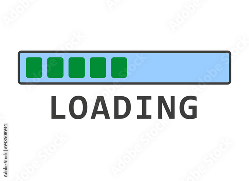 am laden, loading, Zeichnung, Vektor