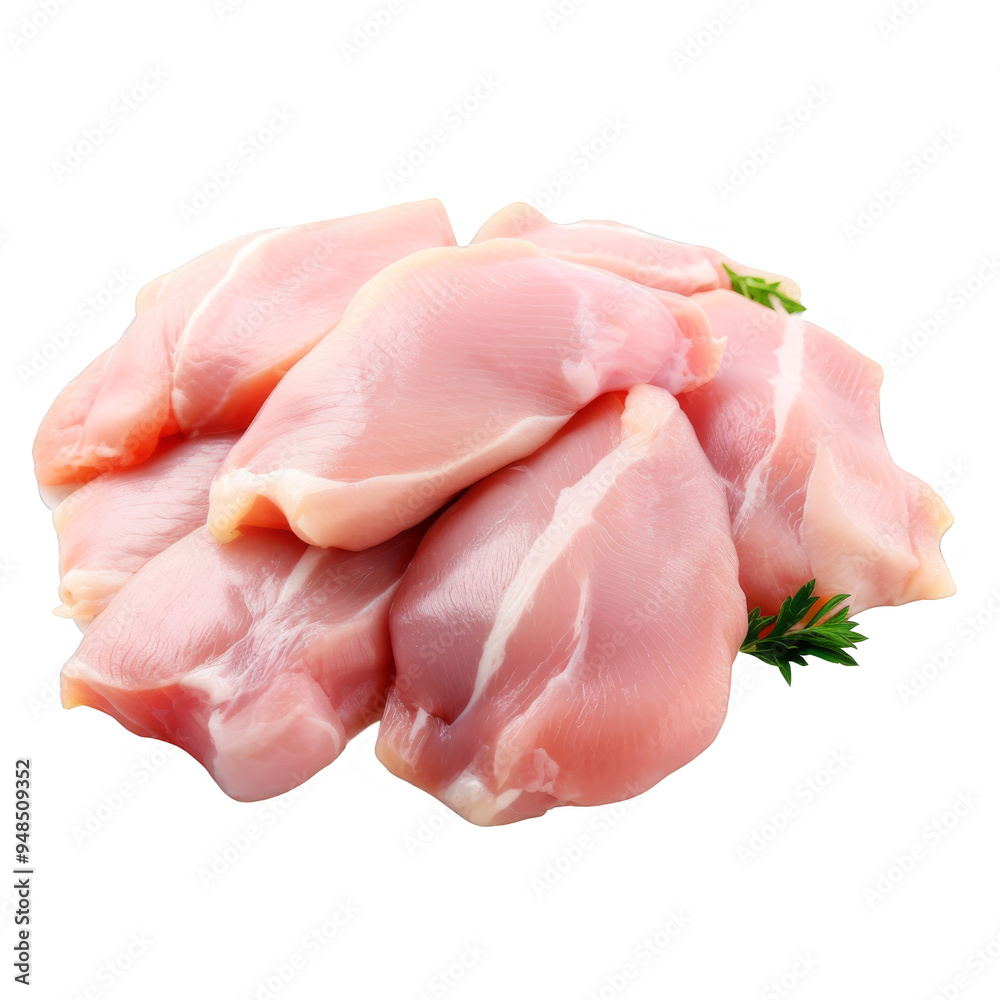 Chicken Meat Isolated on a Transparent Background Chicken Meat Isolated on a Transparent Background