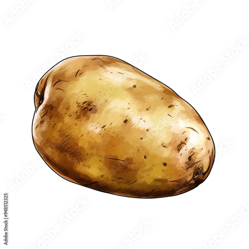An illustration of a potato