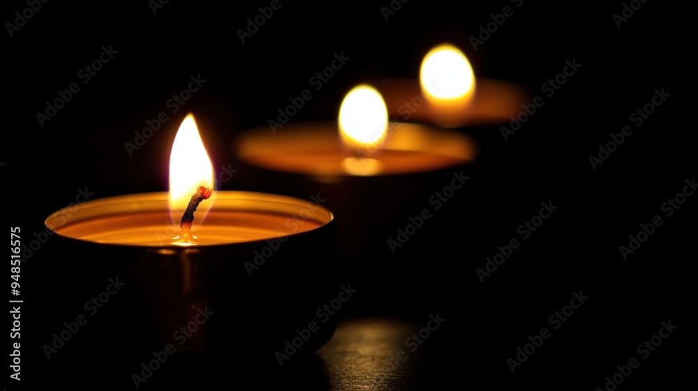 Three Candles Burning in the Dark Three Candles Burning in the Dark