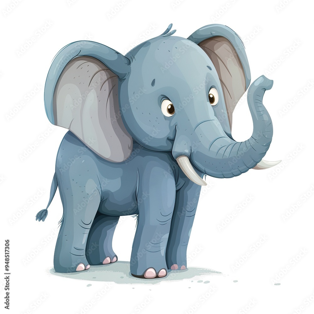 Obraz premium Elephant Spirit animal cartoon isolated whitebackground 16:9