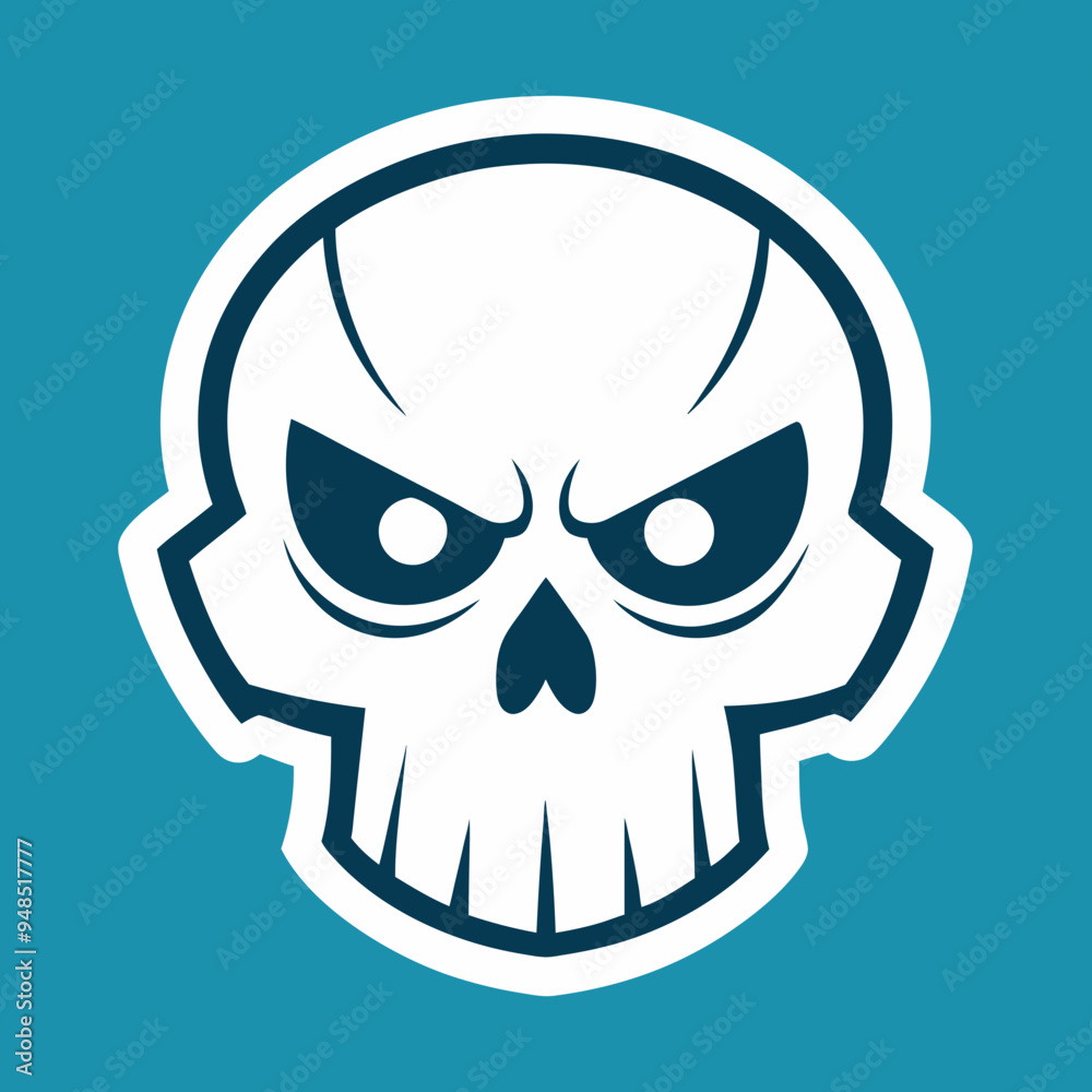 Skull Logo Vector Art on White Background Skull Logo Vector Art on White Background