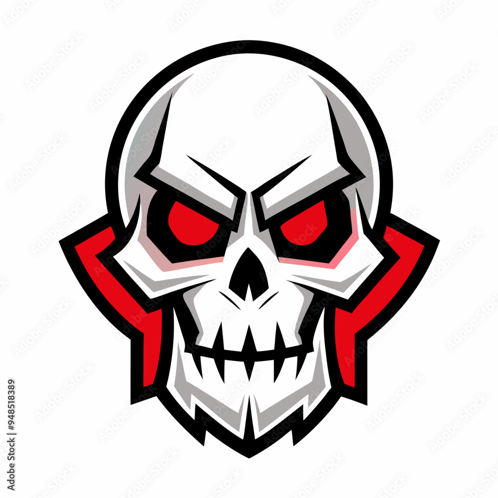 Skull Logo Vector Art on White Background Skull Logo Vector Art on White Background