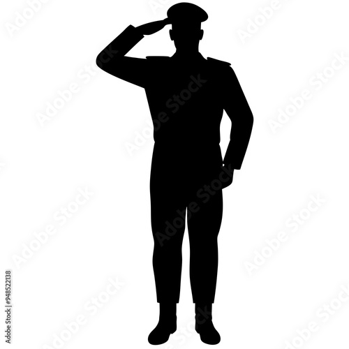 police officer silhouette vector black people 