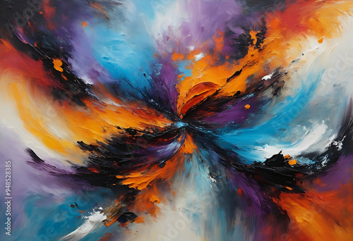 abstract colorful galaxy background
