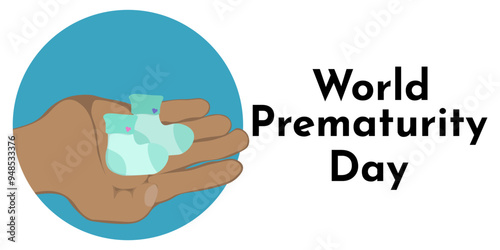 World Prematurity Day, Idea for a banner or poster on the topic of health care