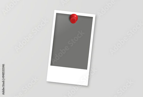 single vertical polaroids with thumbtack pin