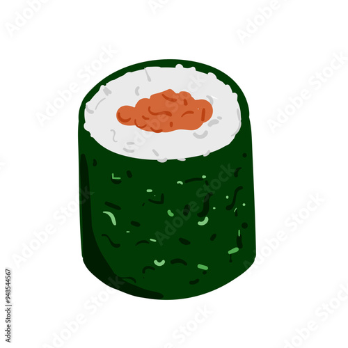 Hand Drawn Maki Sushi