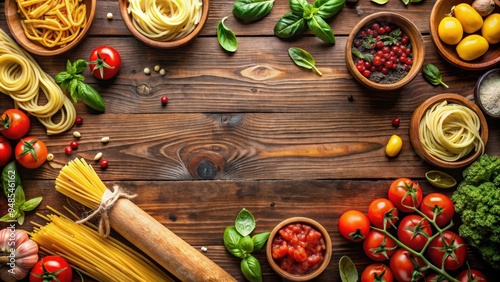 Traditional Italian food promoting well-being and cultural heritage, healthy, Mediterranean, cuisine, pasta, olive oil