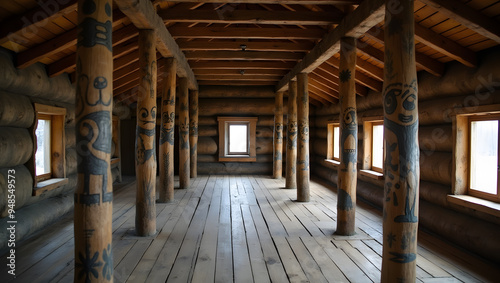 A Haida Longhouse in Canada Poles Inked With Spirits