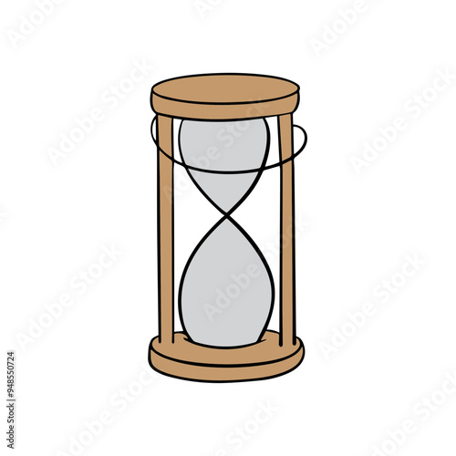 hourglass isolated on white