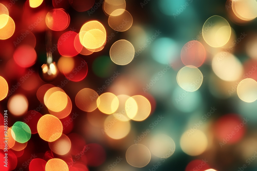 Colorful bokeh lighting display during the festive season, creating a warm and inviting ambiance in a cozy setting Colorful bokeh lighting display during the festive season, creating a warm and inviting ambiance in a cozy setting
