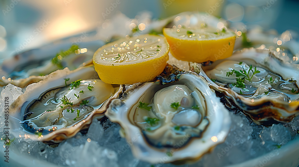 fresh oysters on the half shell fresh oysters on the half shell