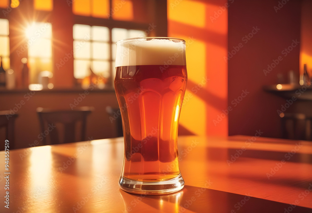 Two glasses of beer, one dark and one light, on a dark grey background Two glasses of beer, one dark and one light, on a dark grey background