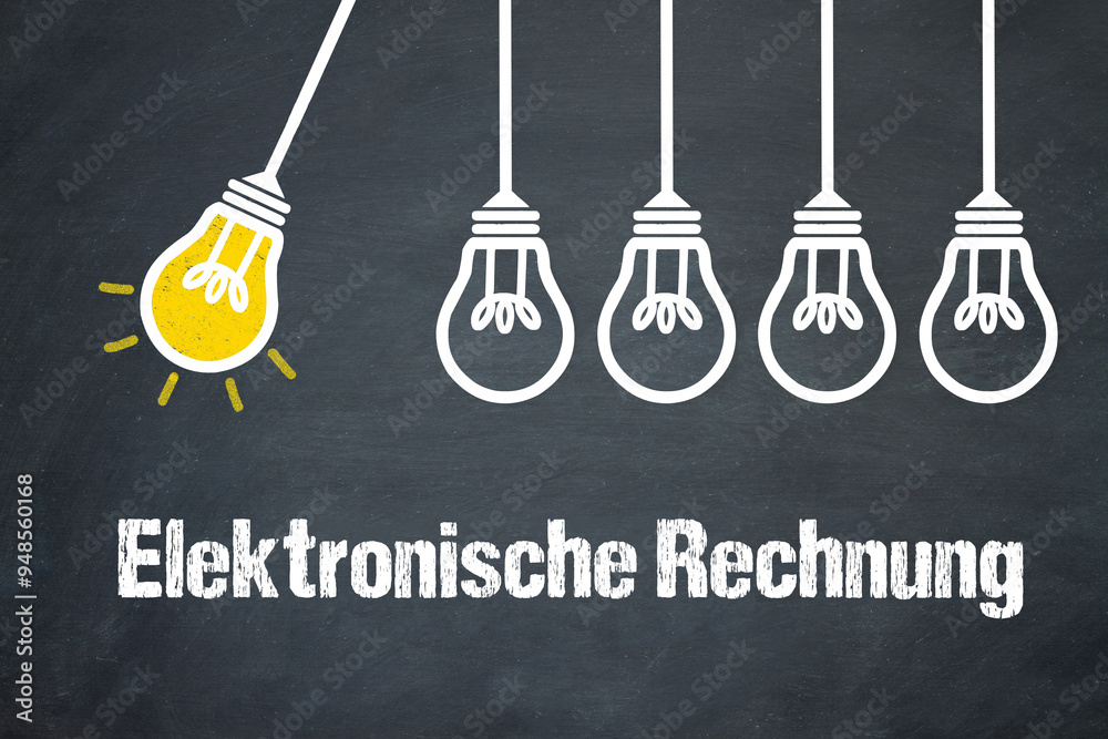 Fototapeta premium Elektronische Rechnung 