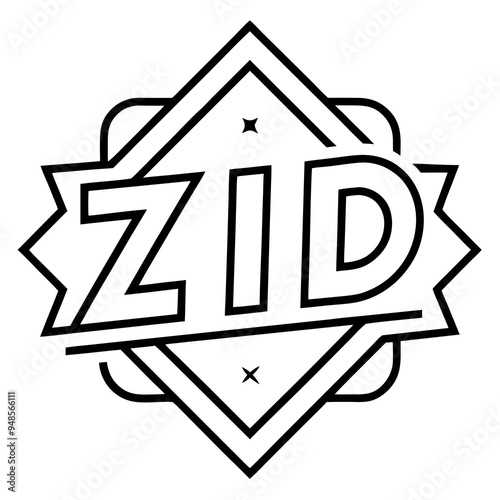 ZID Logo Vector Art photo