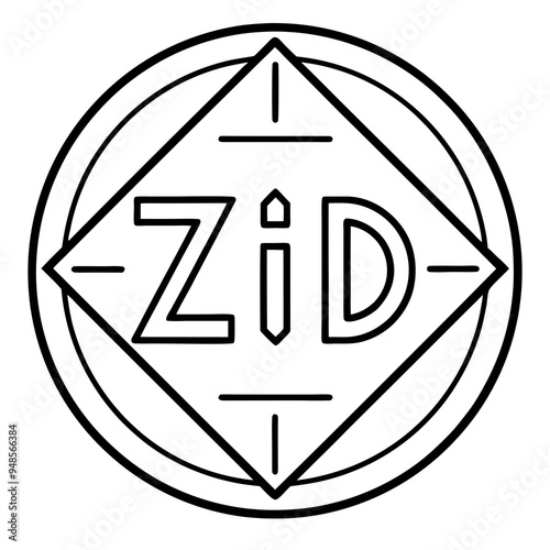 ZID Logo Vector Art photo