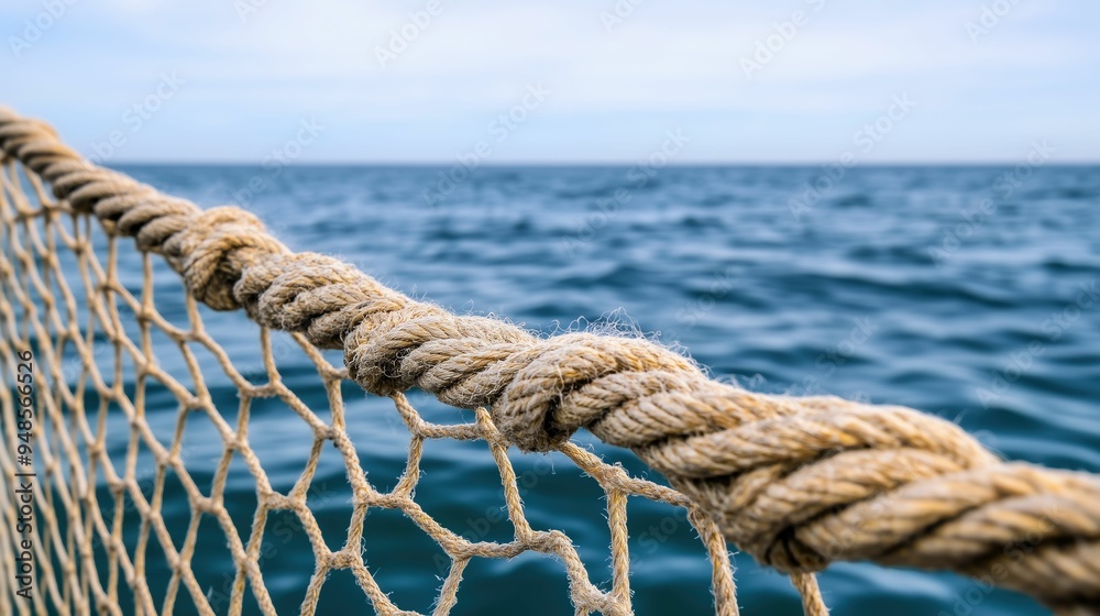 Fishing Net by the Sea Fishing Net by the Sea