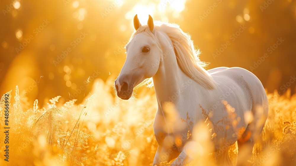Majestic Arabian Horse Walking Majestic Arabian Horse Walking
