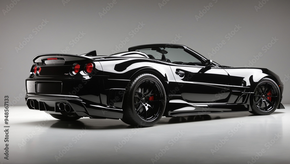 Black car with white background Black car with white background