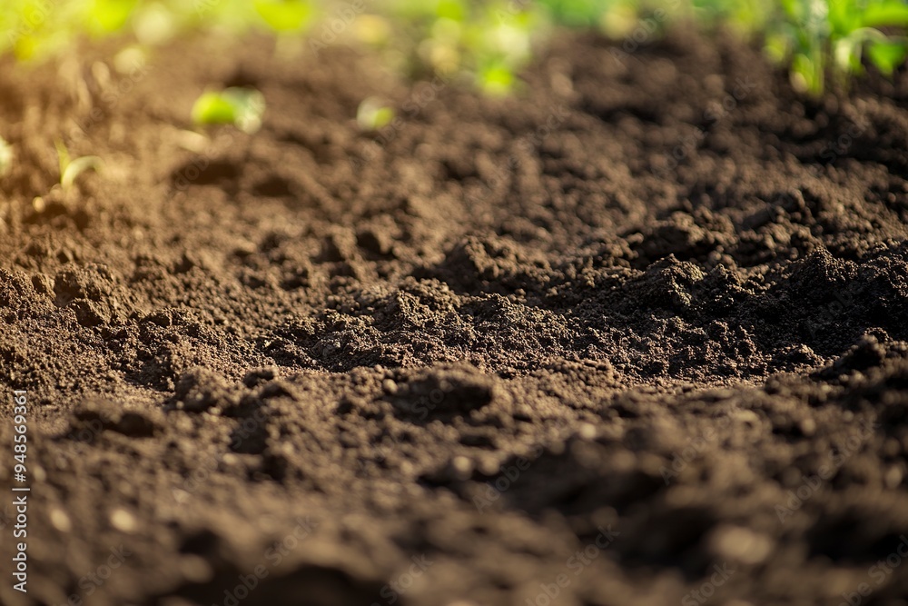 fertile soil close-up for sowing plants, details of agricultural soil to improve the quality of crop plants generative ai fertile soil close-up for sowing plants, details of agricultural soil to improve the quality of crop plants generative ai