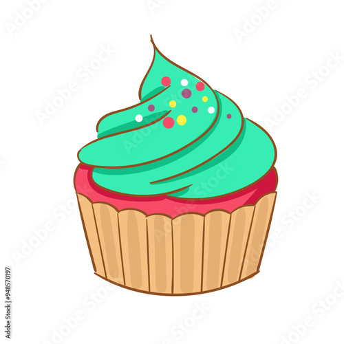 Party and Sweet Food Cupcake