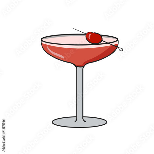 Hand Drawn Cocktail