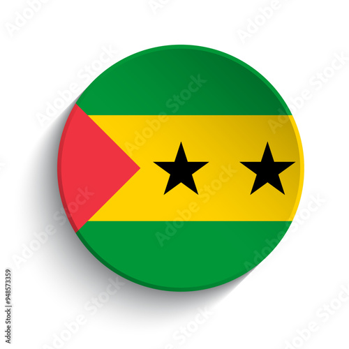 Sao Tome and Principe flag button Free Download Sao Tome and Principe flag button - GFXLoad