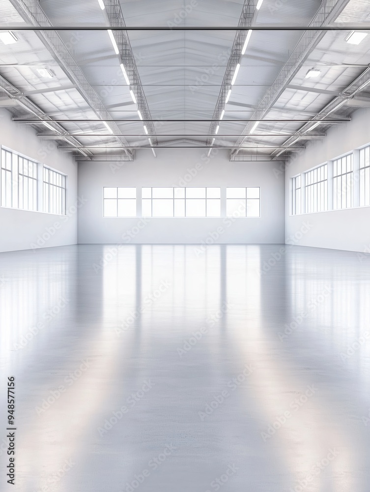 Empty Modern Warehouse Interior Empty Modern Warehouse Interior