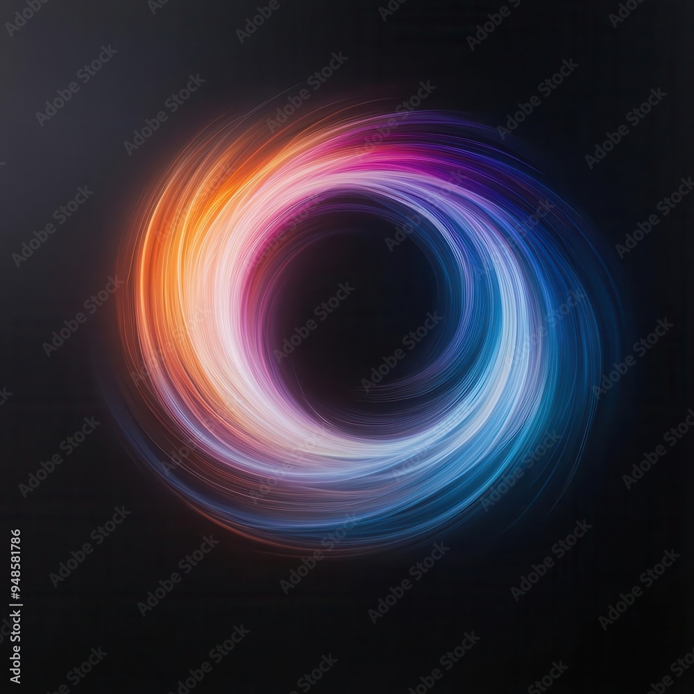 Create vibrant, glowing lines swirling in a circular pattern Create vibrant, glowing lines swirling in a circular pattern