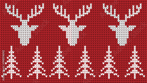 knitted christmas background