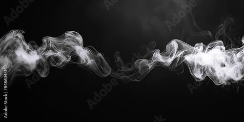 Abstract white and black color background with smoke pattern.	
