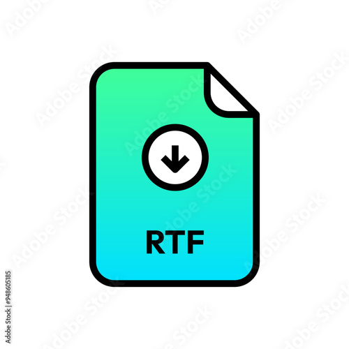 File Formats - Download icon with extension 