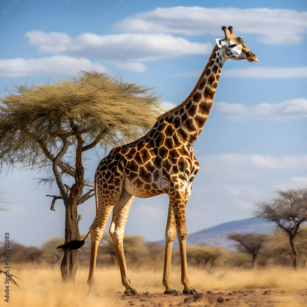 Giraffe in the Savannah: A Majestic Display of Nature's Unfading Charm and Beauty Giraffe in the Savannah: A Majestic Display of Nature's Unfading Charm and Beauty