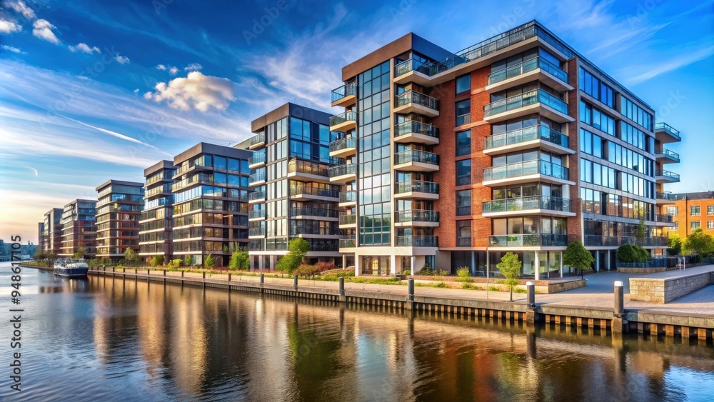 Modern waterfront condominiums in Hamburg, waterfront, modern, condominium, residential, Hamburg, architecture, design Modern waterfront condominiums in Hamburg, waterfront, modern, condominium, residential, Hamburg, architecture, design