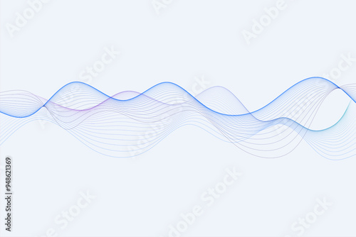 Abstract vector modern background  wavy lines