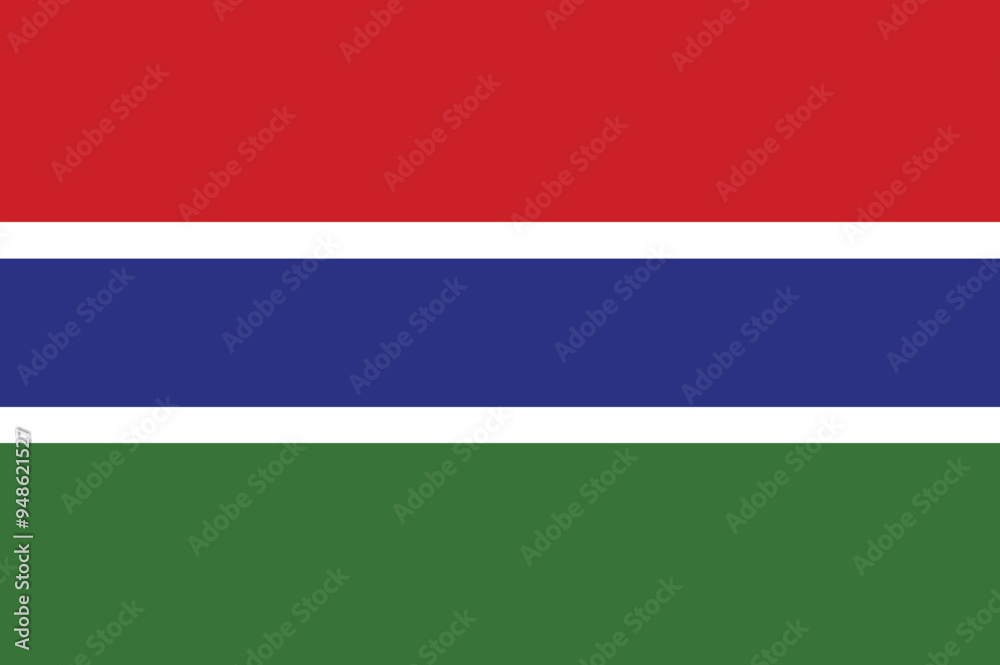 National Flag of Gambia, Gambia Flag, Gambia sign National Flag of Gambia, Gambia Flag, Gambia sign