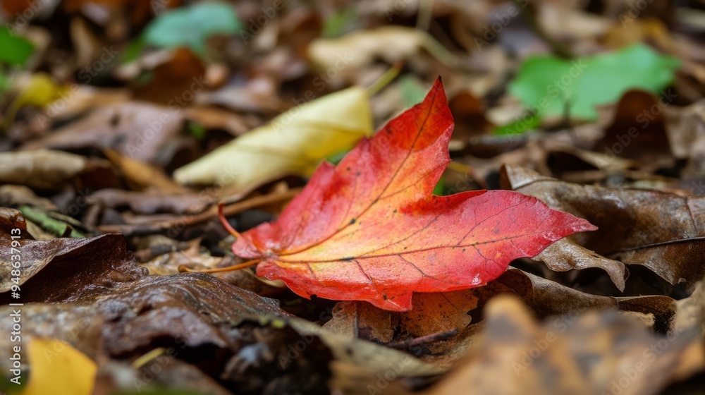 The autumn of nature is coming, a leaf knows autumn The autumn of nature is coming, a leaf knows autumn