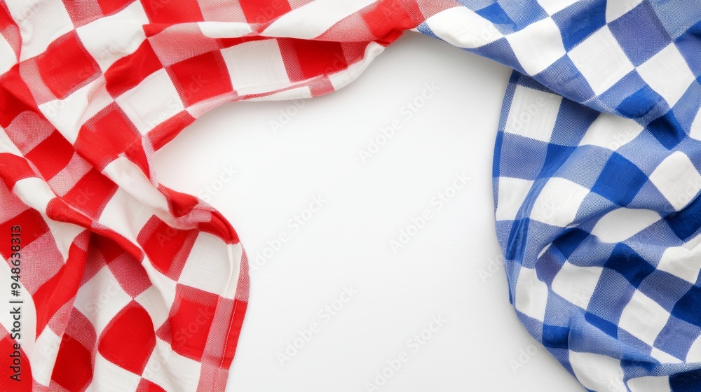 Summer picnic color palette, red, white, and blue tones, festive swatch, isolated on white background Summer picnic color palette, red, white, and blue tones, festive swatch, isolated on white background