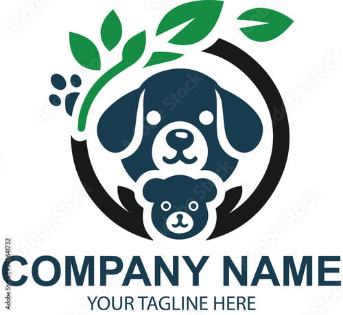 vector pet logo design 