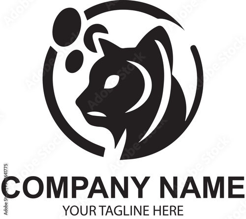 vector pet logo design 