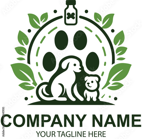 vector pet logo design 