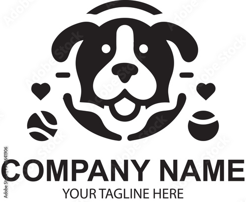 vector pet logo design 