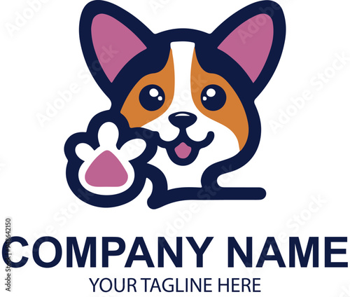 vector pet logo design 
