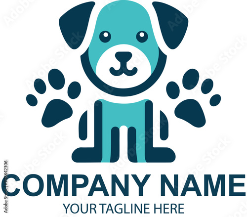 vector pet logo design 