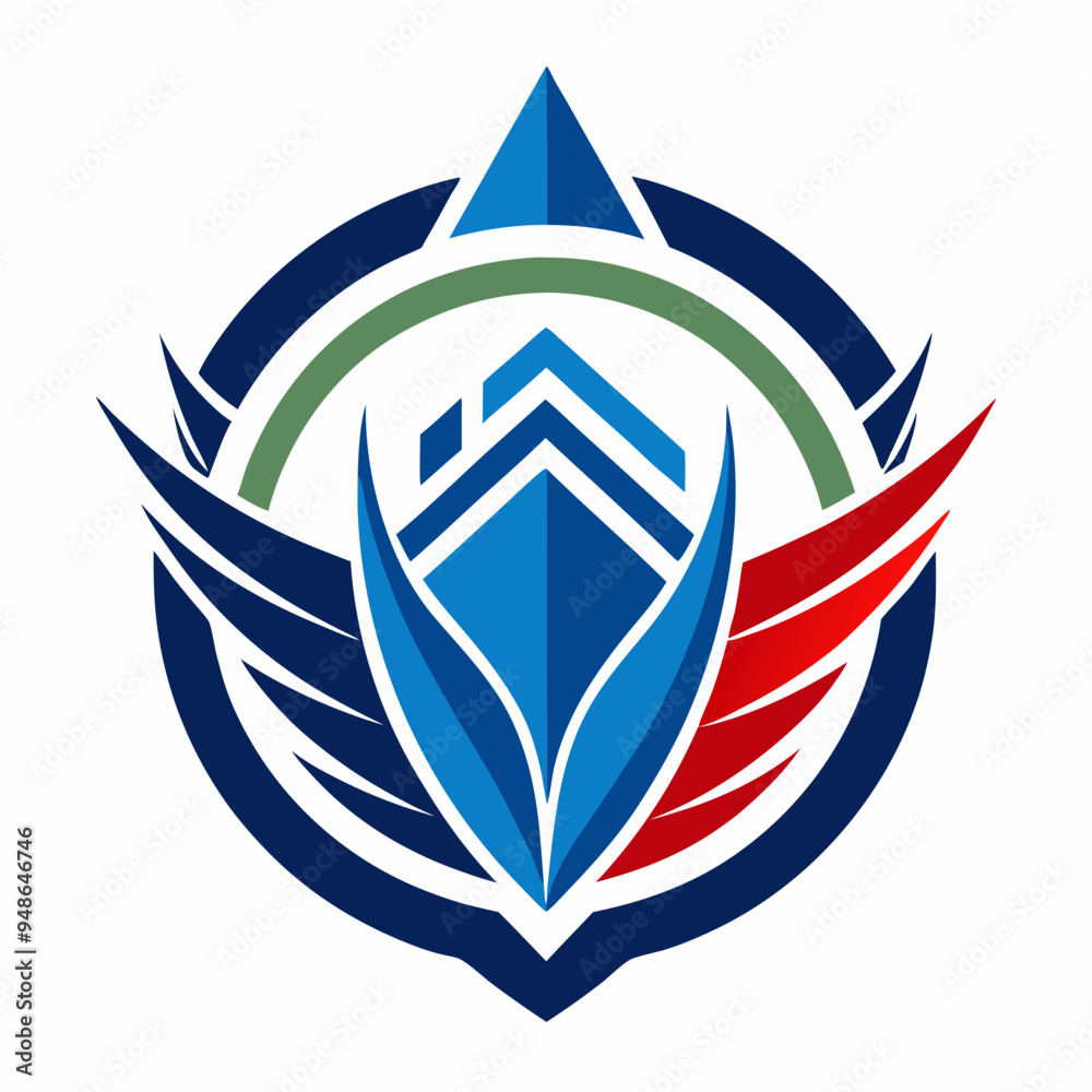 Obraz premium Modern Logo Design - White Background Vector Illustration